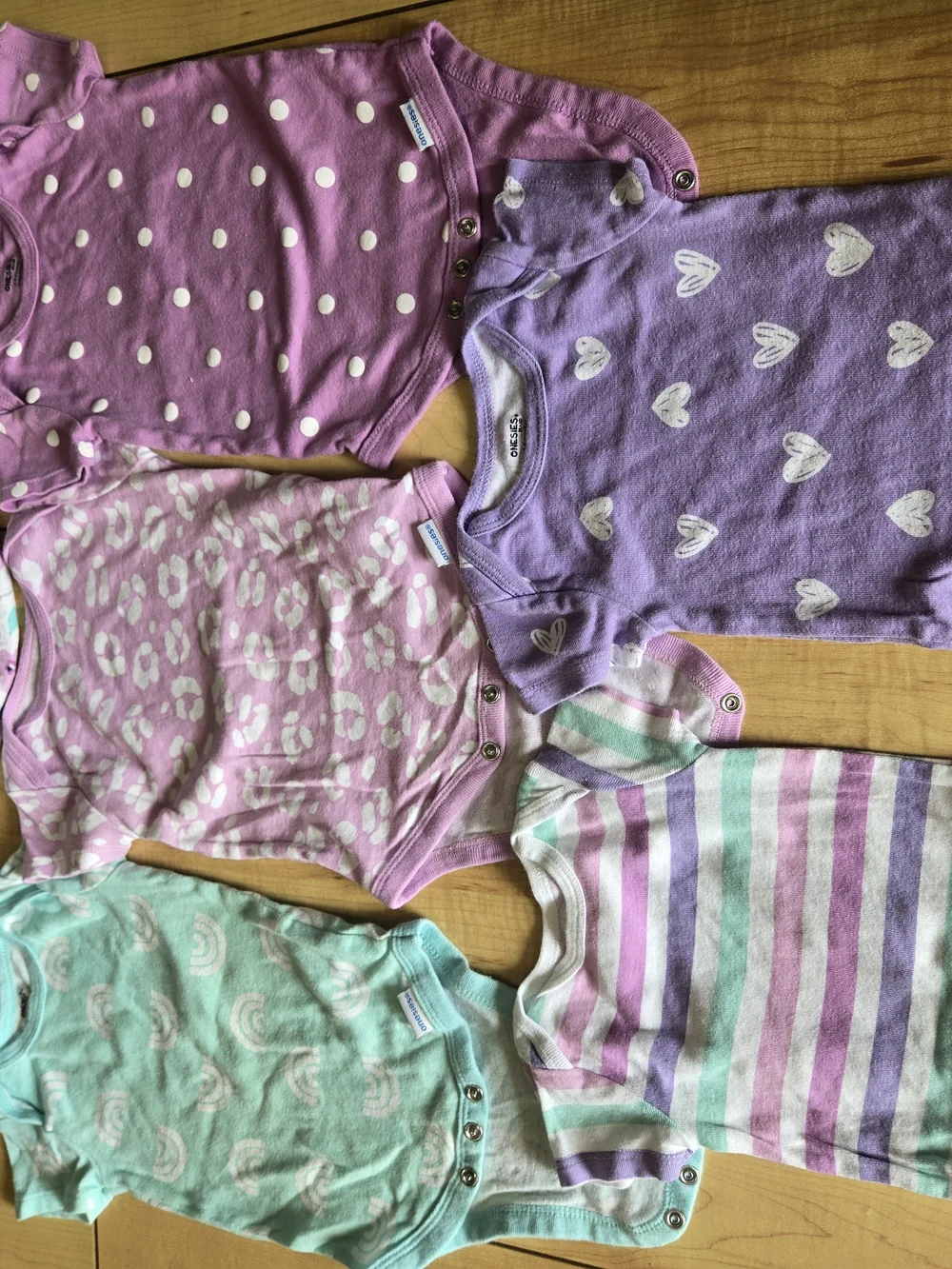HUGE BUNDLE Carter's, Gerber, Baby Place, Baby Girls Onesies